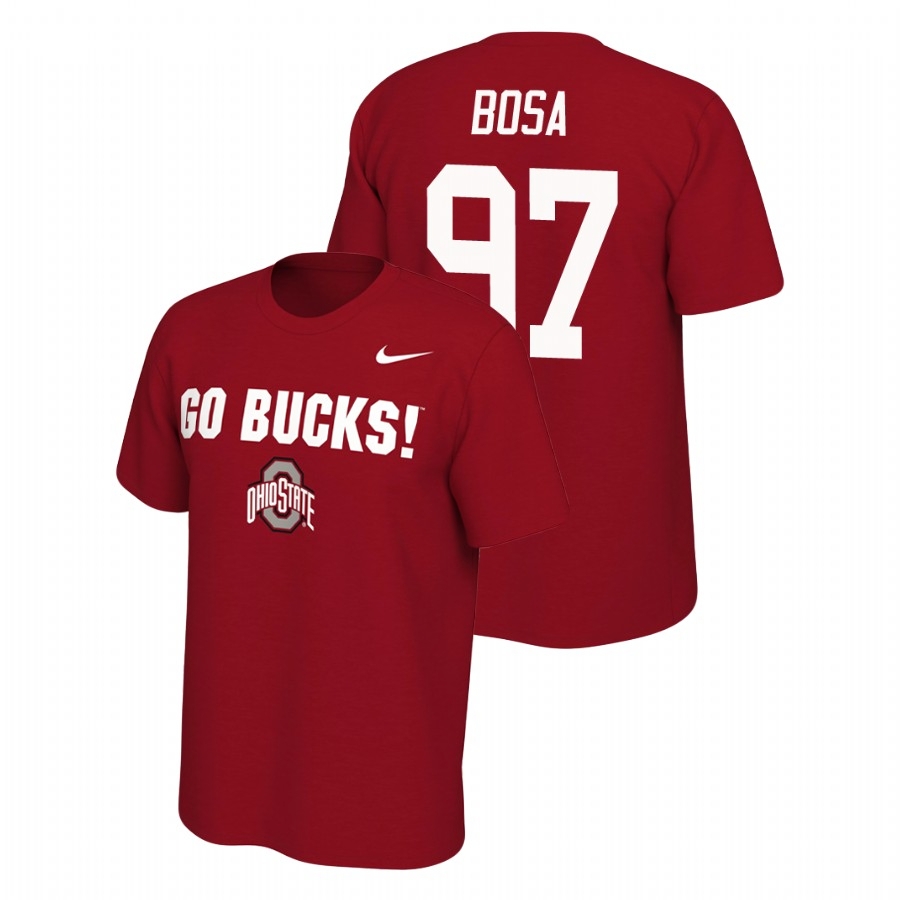 Ohio State Buckeyes Men's NCAA Joey Bosa #97 Scarlet Nike Mantra College Football T-Shirt LLF0549WD